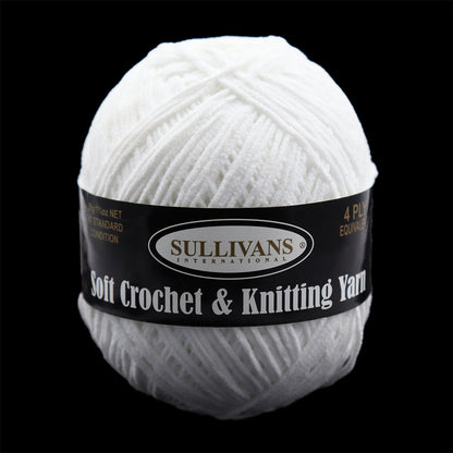 Sullivans Soft 4ply Crochet and Knitting Yarn, 50g Polyester Yarn