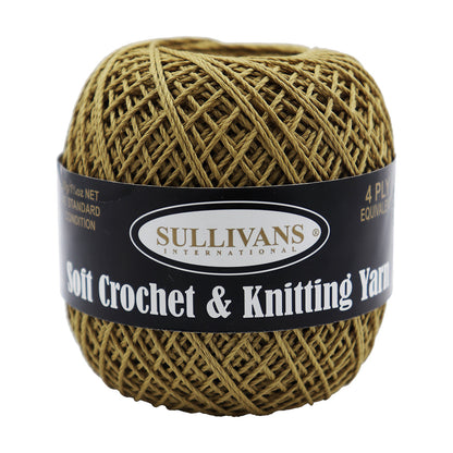 Sullivans Soft 4ply Crochet and Knitting Yarn, 50g Polyester Yarn