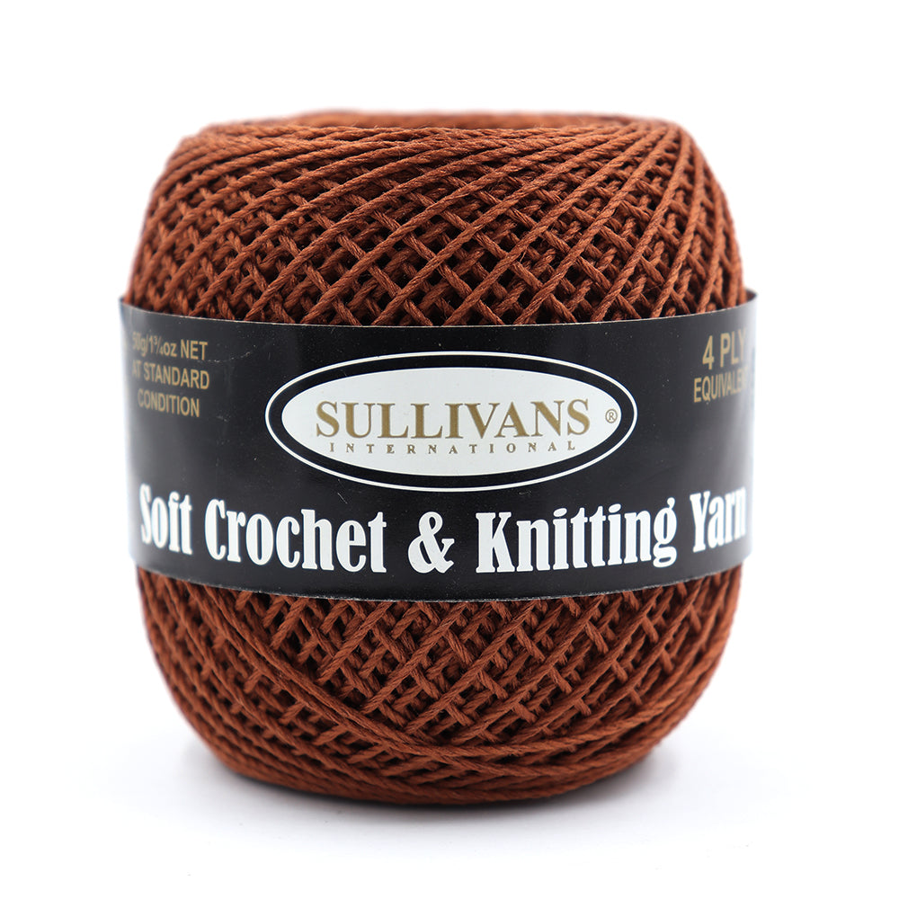 Sullivans Soft 4ply Crochet and Knitting Yarn, 50g Polyester Yarn