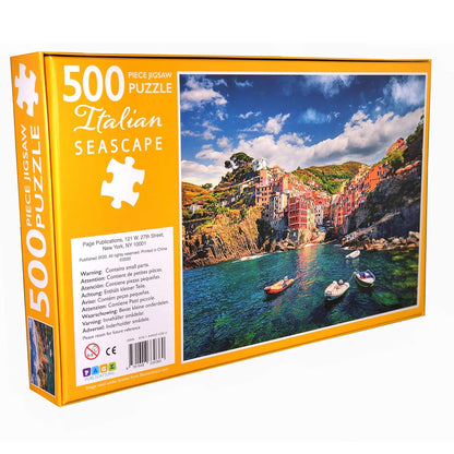 Italian Seascape Jigsaw Puzzle, 500-Piece