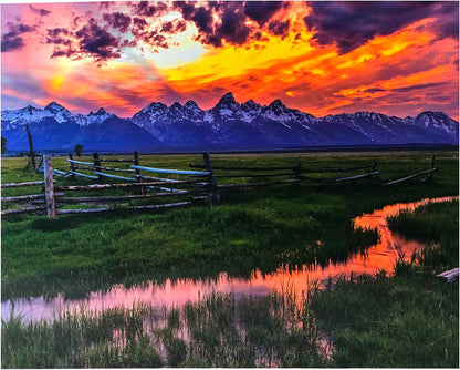Sunset At Grand Teton Jigsaw Puzzle, 500-Piece
