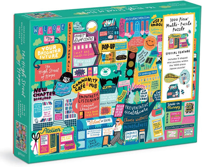 1000-Piece Jigsaw Puzzle, The High Street of Hope- 27x20cm