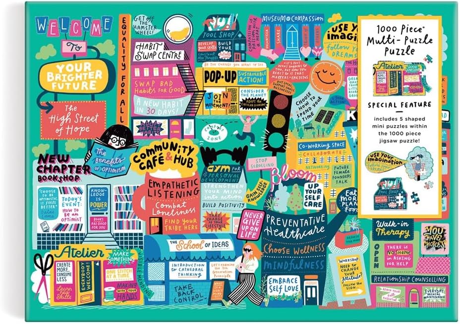 1000-Piece Jigsaw Puzzle, The High Street of Hope- 27x20cm