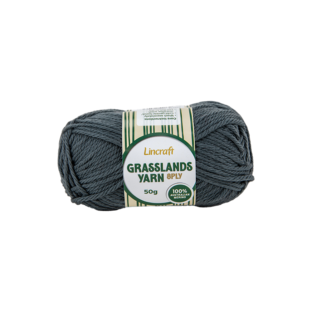 Lincraft Grasslands Crochet & Knitting Yarn 8ply, 50g Merino Wool Yarn
