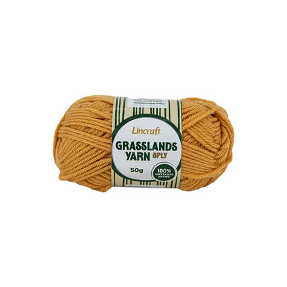 Lincraft Grasslands Crochet & Knitting Yarn 8ply, 50g Merino Wool Yarn