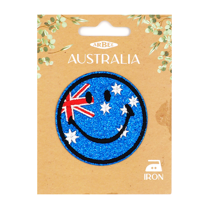 Arbee Crafty Patch, Smile Glitter Flag- 1pc