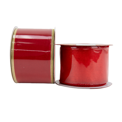 Christmas Ribbon Roll Assorted Designs- 5mx6.3cm