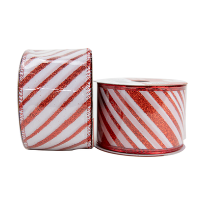 Christmas Ribbon Roll Assorted Designs- 5mx6.3cm
