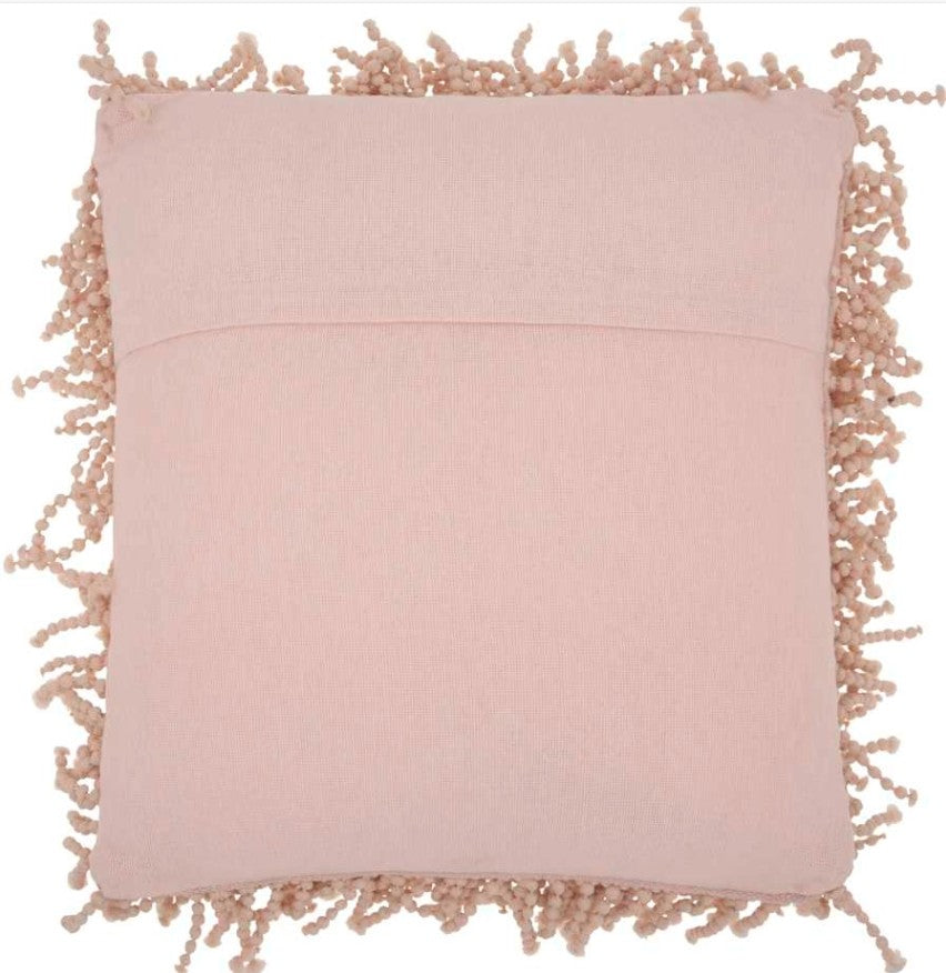 Mina Victory Shaggy Cushion, Rose- 50.8cmx50.8cm