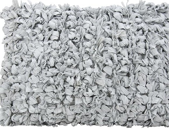 Mina Victory Shaggy Cushion, Silver- 50.8cmx50.8cm