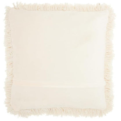 Mina Victory Shaggy Cushion, Cream- 50.8cmx50.8cm