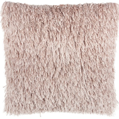Mina Victory Shaggy Cushion, Blush- 50.8cmx50.8cm
