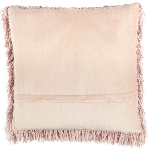 Mina Victory Shaggy Cushion, Blush- 50.8cmx50.8cm