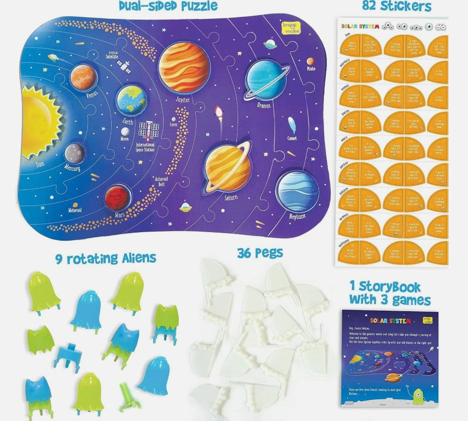 Mapology Solar System Dual Sided Puzzle