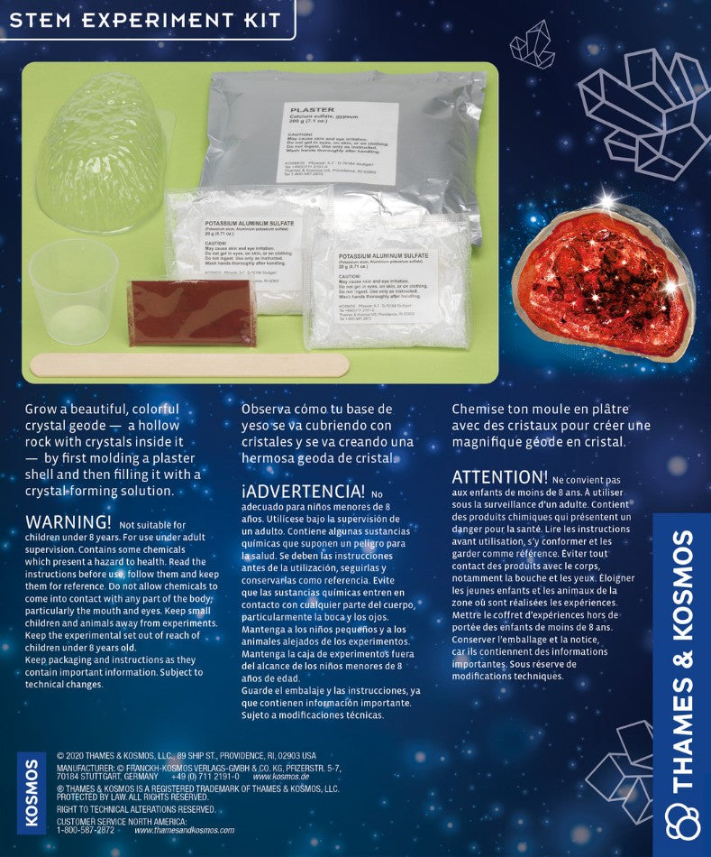 STEM Experiment Kit Crystal Geode