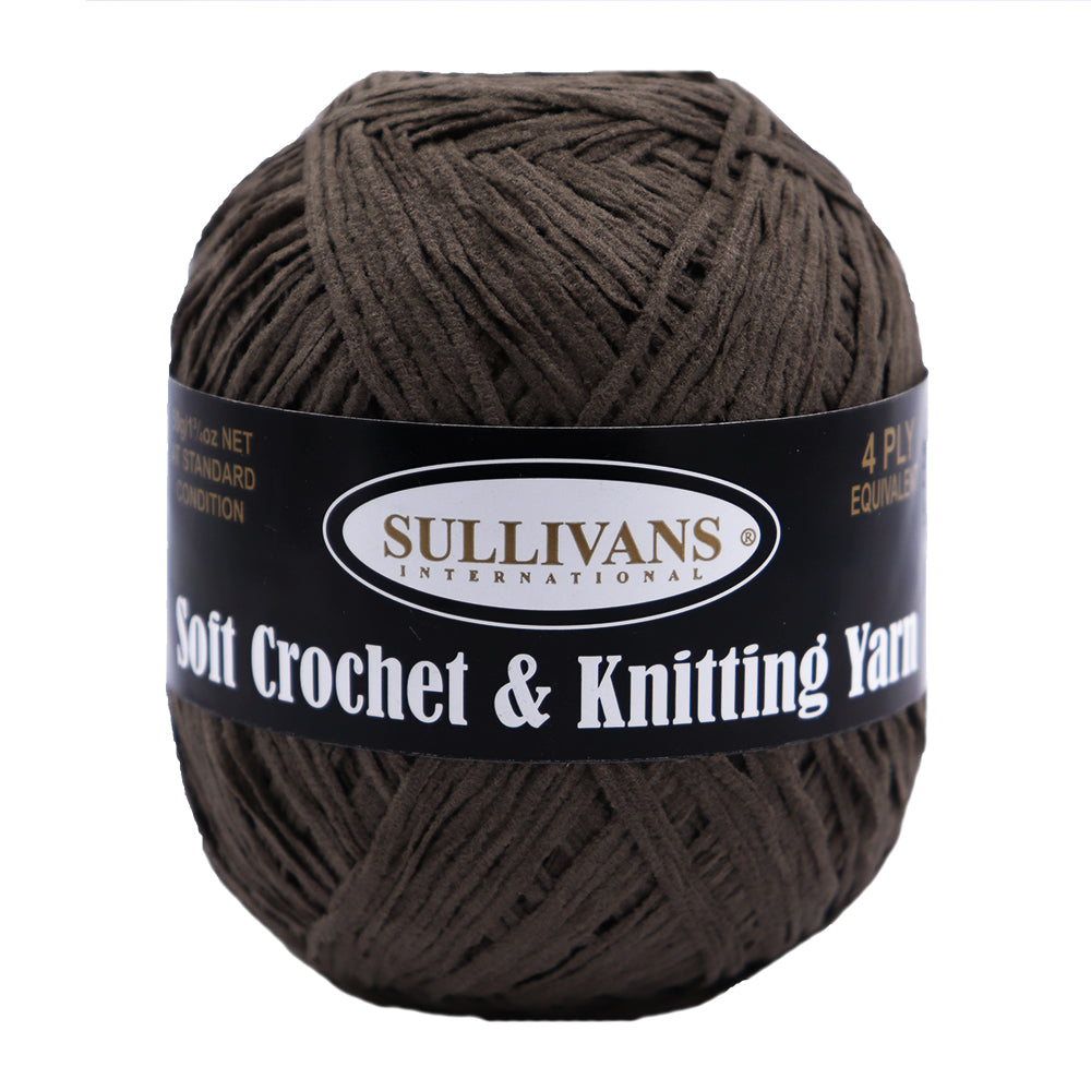 Soft Crochet & Knitting Yarn, 50g Acrylic Chenille Yarn