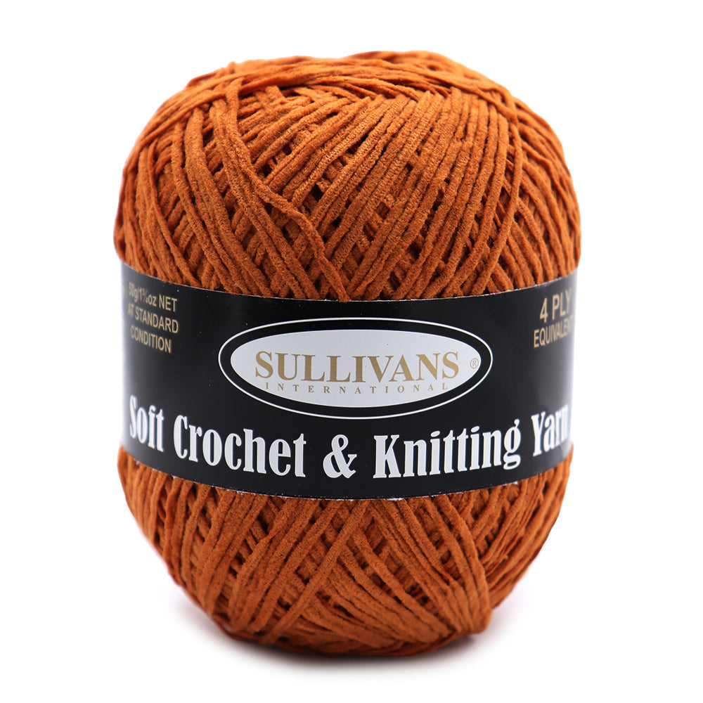Soft Crochet & Knitting Yarn, 50g Polyester Yarn