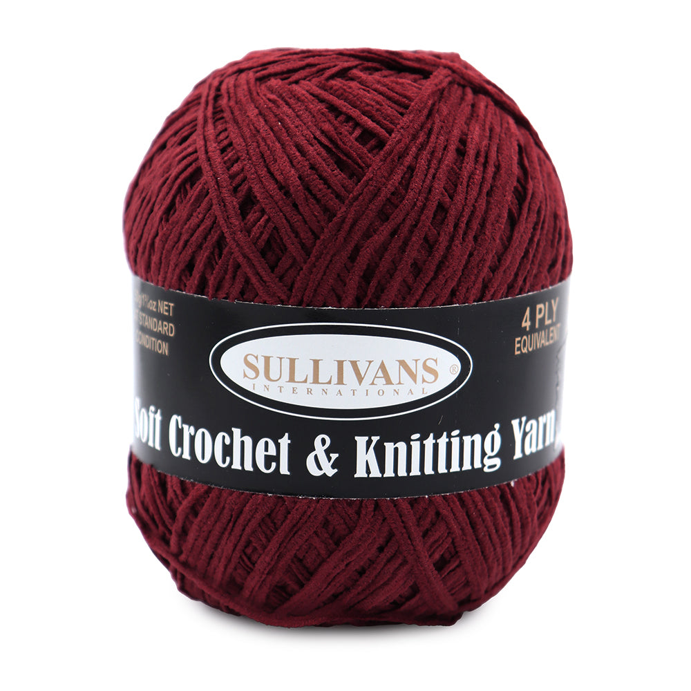 Soft Crochet & Knitting Yarn, 50g Polyester Yarn