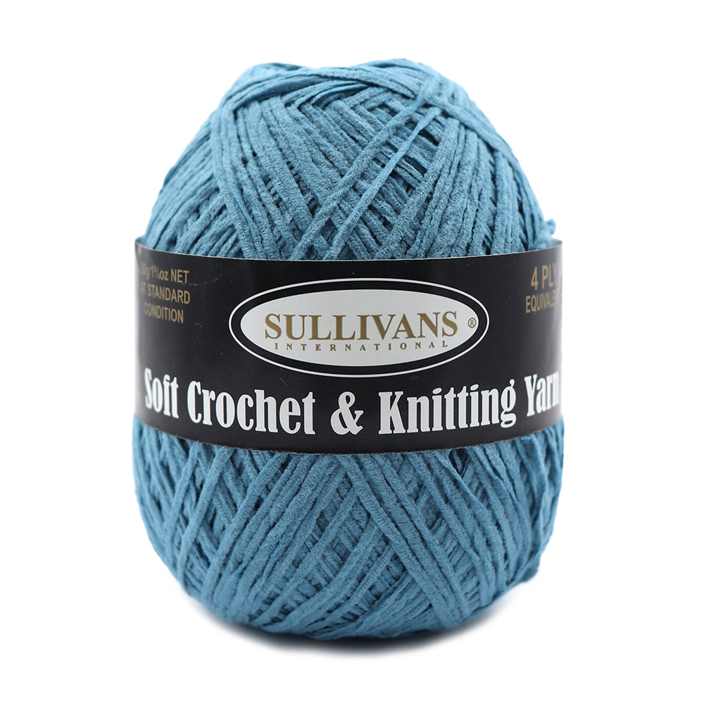 Soft Crochet & Knitting Yarn, 50g Polyester Yarn