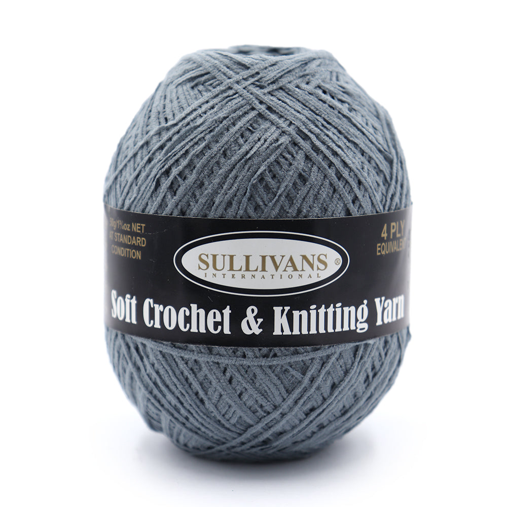 Soft Crochet & Knitting Yarn, 50g Polyester Yarn
