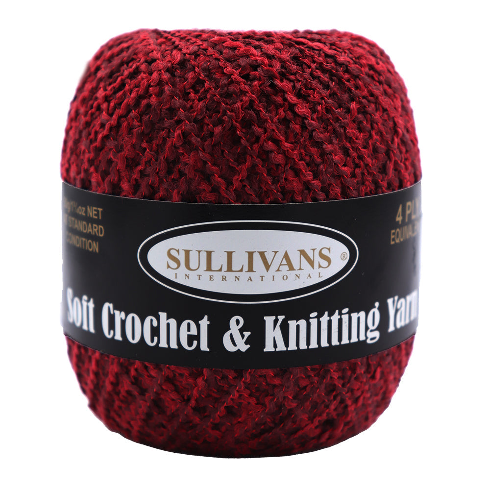 Soft Crochet & Knitting Yarn, 50g Polyester Yarn