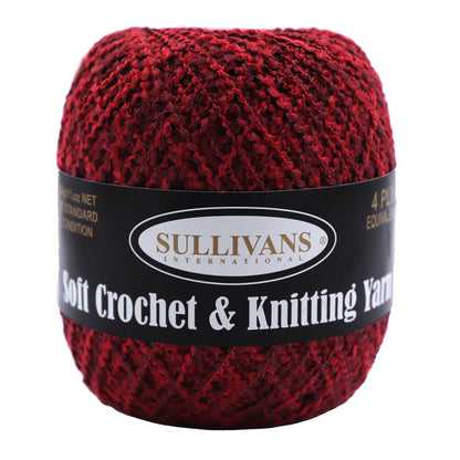 Soft Crochet & Knitting Yarn, 50g Polyester Yarn