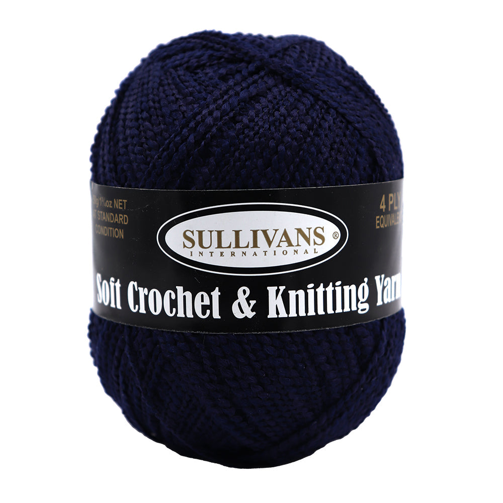 Soft Crochet & Knitting Yarn, 50g Polyester Yarn