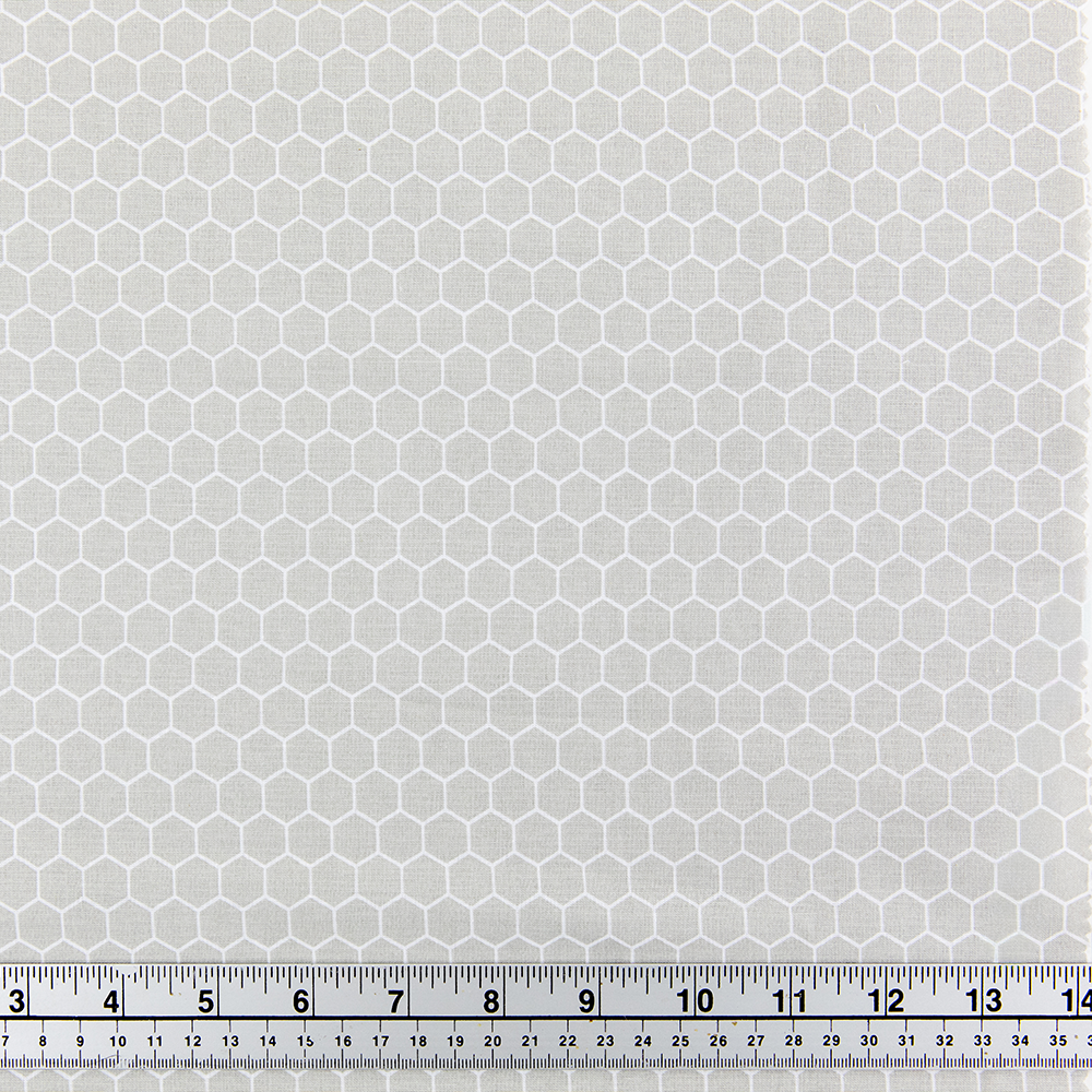 Print Craft & Quilting Fabric, Honeycomb- Width 112cm