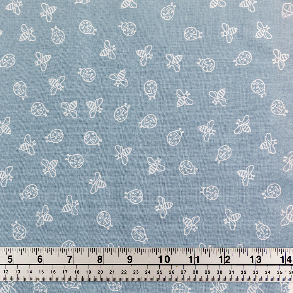Print Craft & Quilting Fabric, Insects- Width 112cm