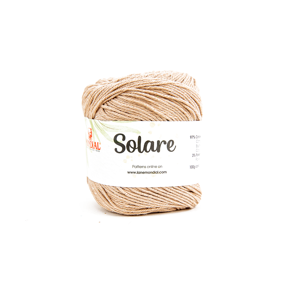 Solare Crochet & Knitting Yarn, 100g Egyptian Cotton Polyester Blend Yarn