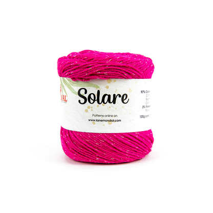 Solare Crochet & Knitting Yarn, 100g Egyptian Cotton Polyester Blend Yarn