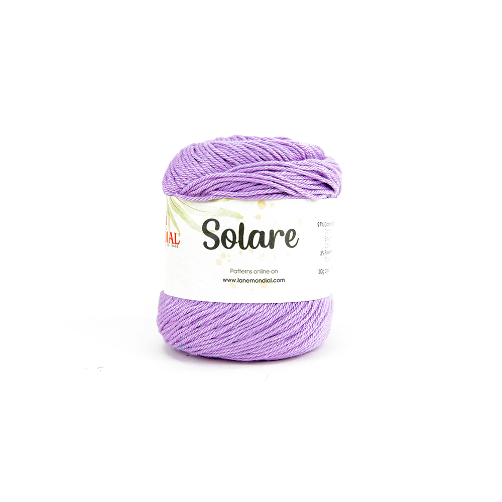 Solare Crochet & Knitting Yarn, 100g Egyptian Cotton Polyester Blend Yarn
