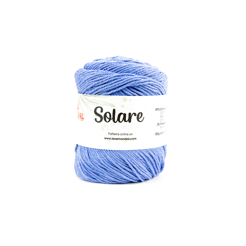 Solare Crochet & Knitting Yarn, 100g Egyptian Cotton Polyester Blend Yarn