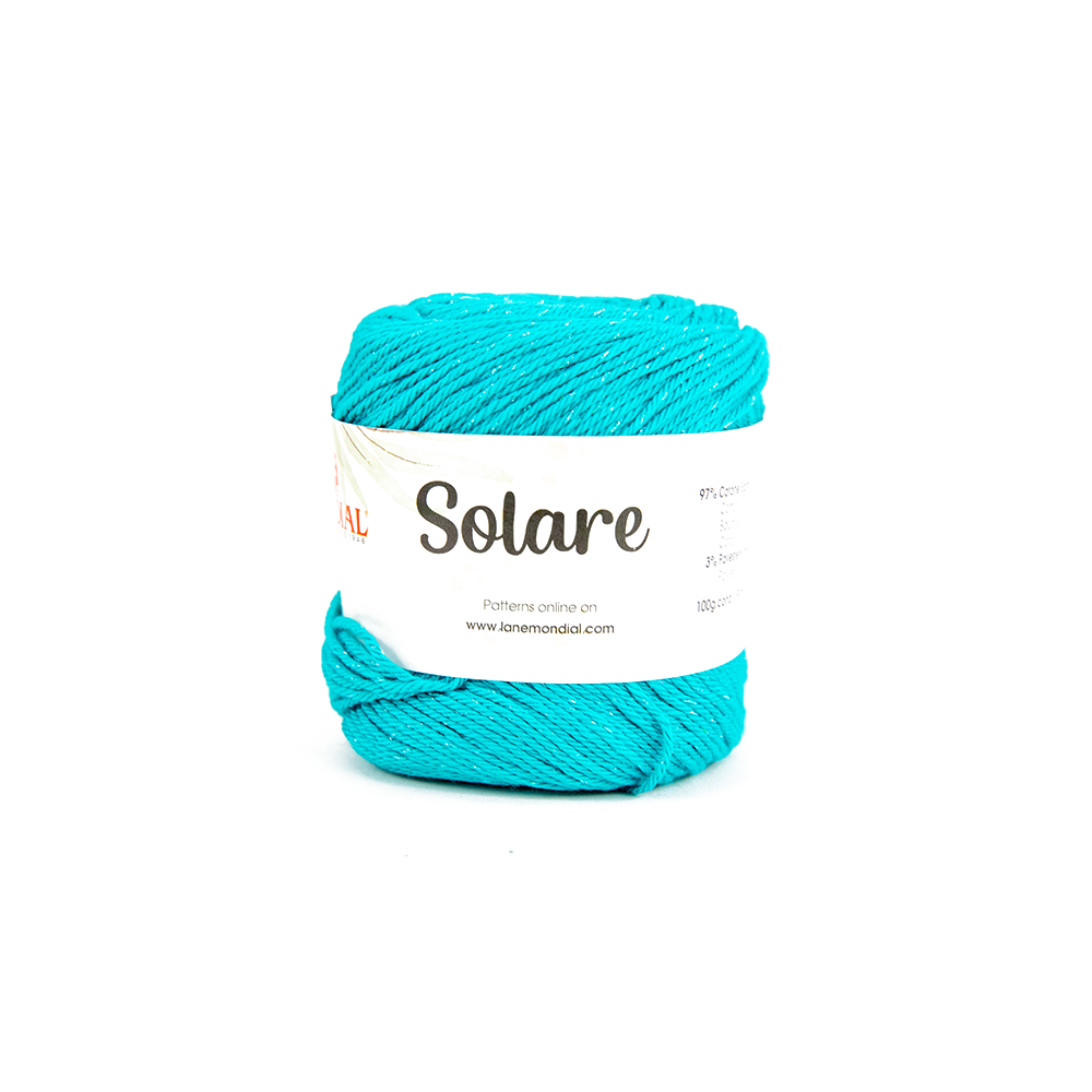 Solare Crochet & Knitting Yarn, 100g Egyptian Cotton Polyester Blend Yarn
