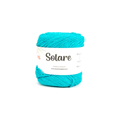 Solare Crochet & Knitting Yarn, 100g Egyptian Cotton Polyester Blend Yarn