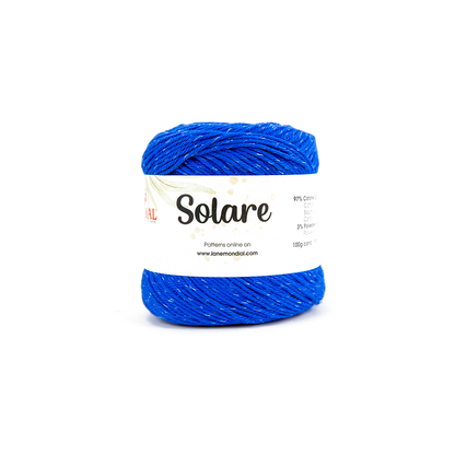 Solare Crochet & Knitting Yarn, 100g Egyptian Cotton Polyester Blend Yarn