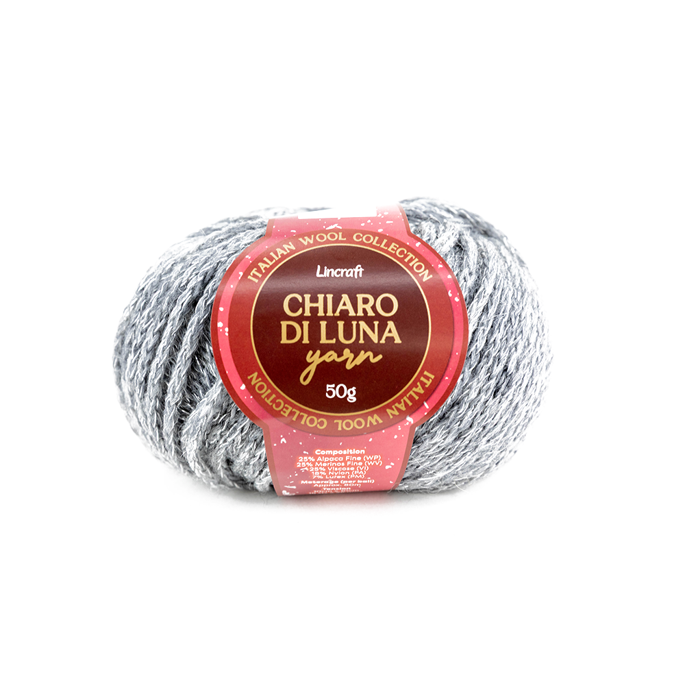 Chiaro Di Luna Crochet & Knitting Yarn, 50g  Wool Blend Yarn
