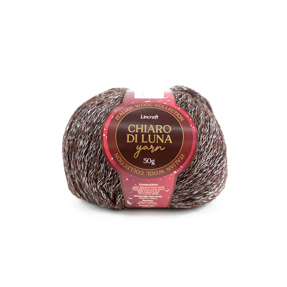 Chiaro Di Luna Crochet & Knitting Yarn, 50g  Wool Blend Yarn