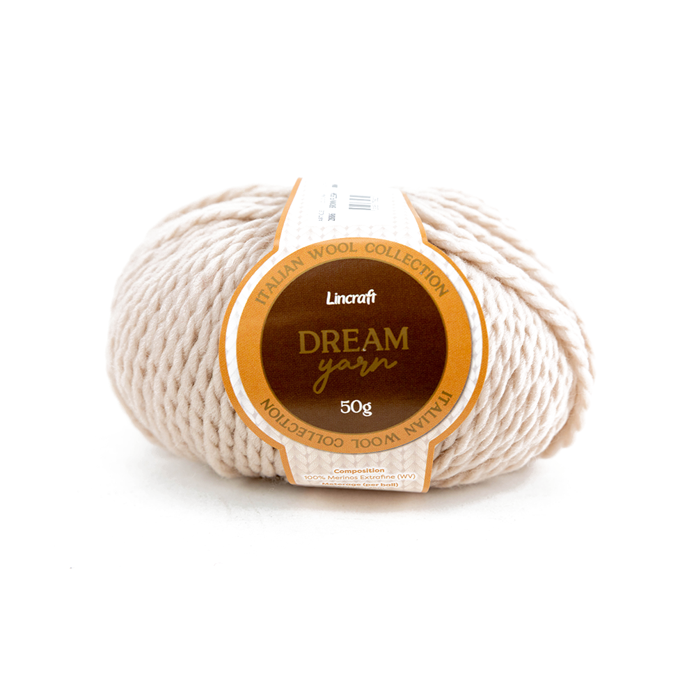 Dream Crochet & Knitting Yarn, 50g Merinos Extrafine Yarn