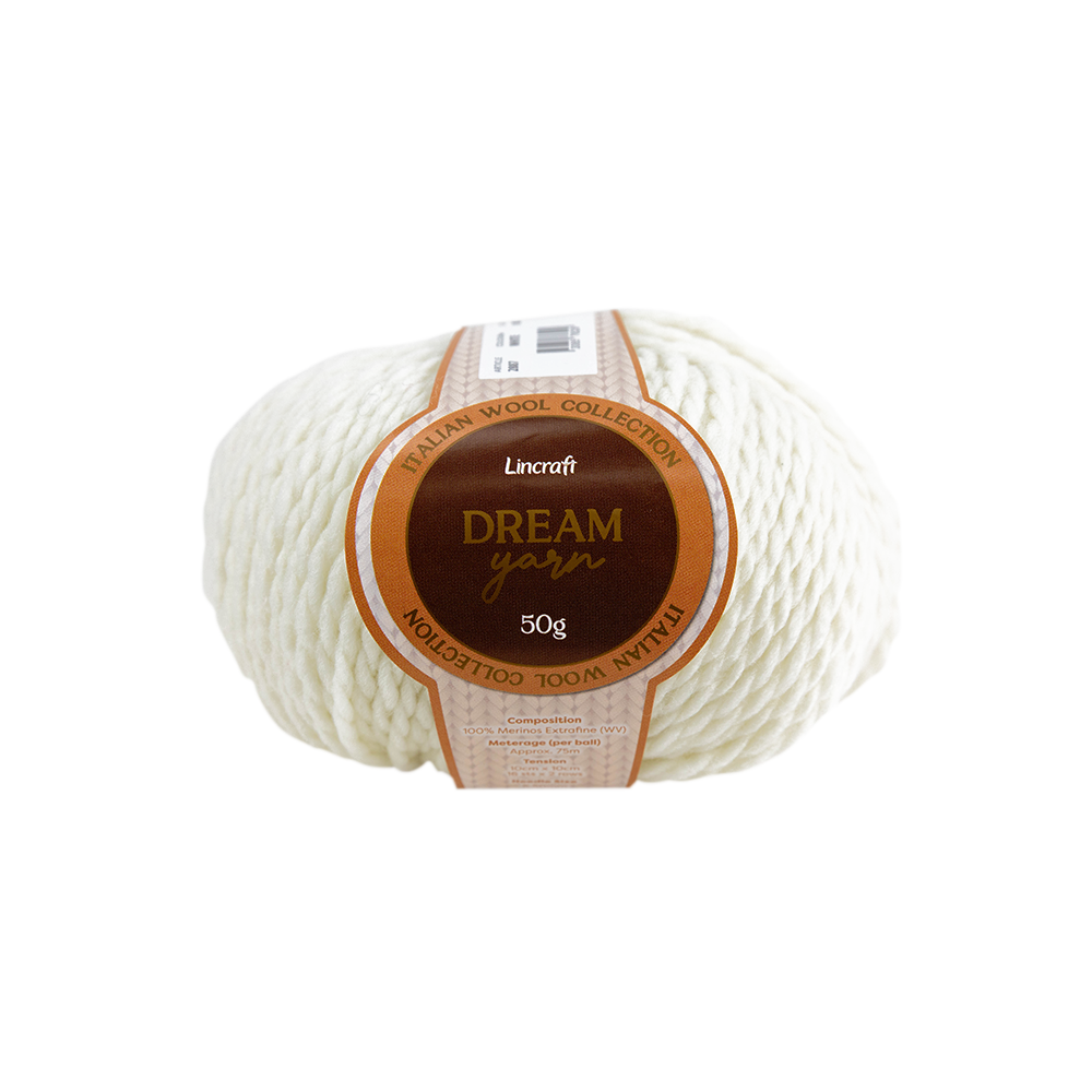 Dream Crochet & Knitting Yarn, 50g Merinos Extrafine Yarn