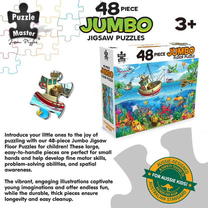 48-Piece Jumbo Floor Jigsaw Puzzle, Fishermans Wharf