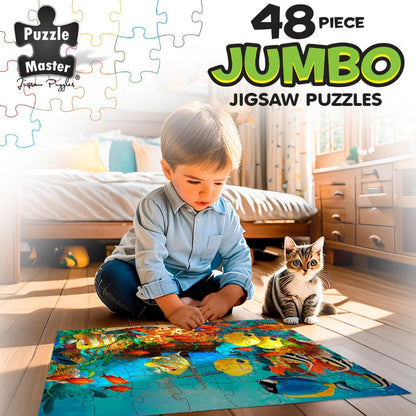48-Piece Jumbo Floor Jigsaw Puzzle, Underwater Shipwreck