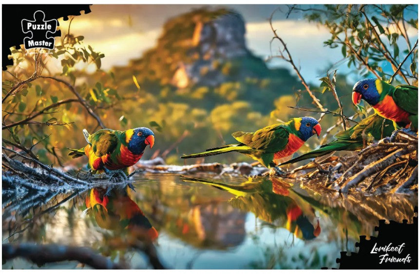 1000-Piece Jigsaw Puzzle, Master Lorikeet Friends