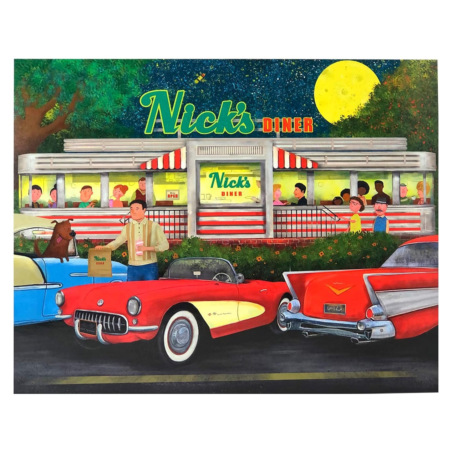 Nicks Diner Jigsaw Puzzle, 500-Piece