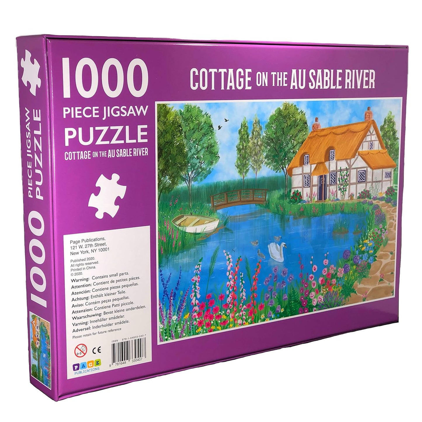 Cottage on the AU Sable River Jigsaw Puzzle, 1000-Piece