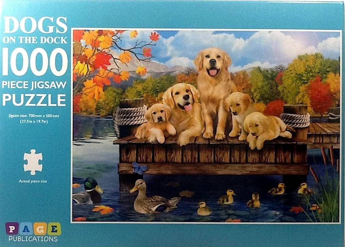 Dogs On The Dock Jigsaw Puzzle, 1000-Piece