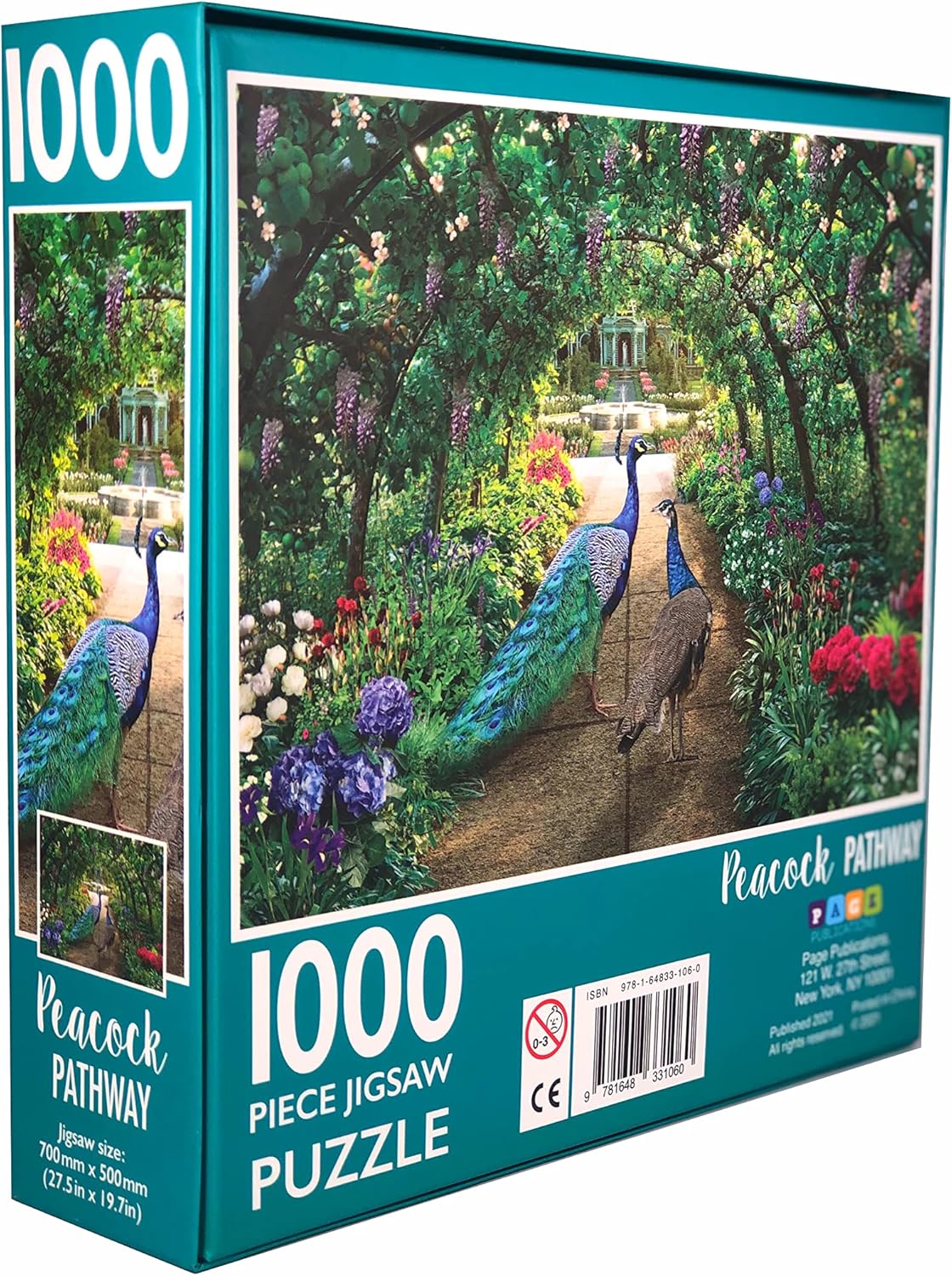 Peacock Pathway Jigsaw Puzzle, 1000-Piece