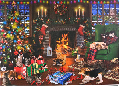 Paws Party Christmas  Jigsaw Puzzle, 1000-Piece