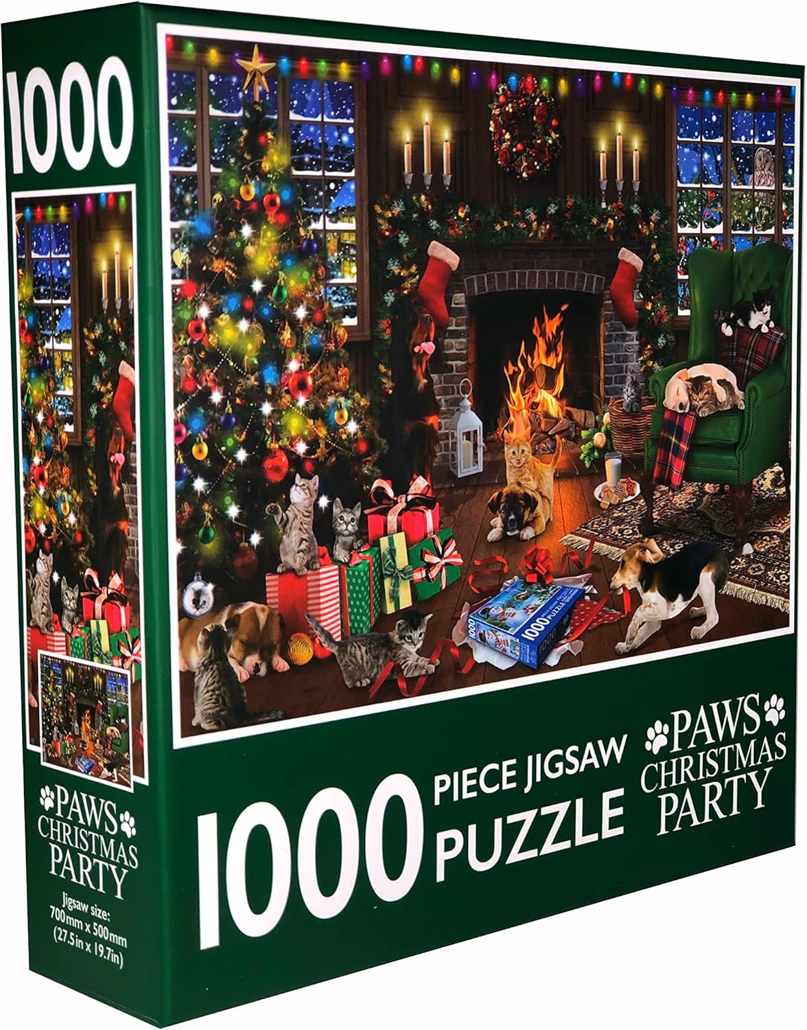 Paws Party Christmas  Jigsaw Puzzle, 1000-Piece