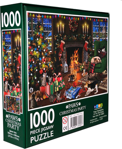 Paws Party Christmas  Jigsaw Puzzle, 1000-Piece